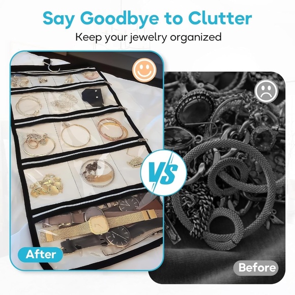 MISSLO Hanging and Foldable Jewelry / Accessory Organizer - Picture 7 of 9